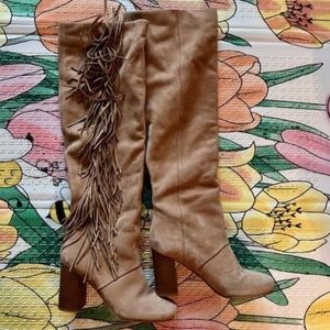 Sam Edelman Knee-high Fringe Boots